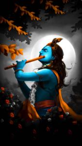 Krishna HD Black Sky Wallpaper
