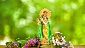 Krishna HD Figurine Wallpaper