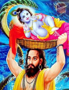 Krishna HD Snake Art Wallpaper