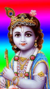 Krishna Phone Baby Krishna Rainbow Aesthetic krishna phone wallpaper