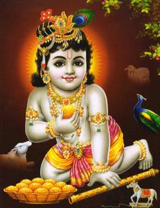 Krishna Phone Baby Krishna With Plate Of Butter krishna phone wallpaper
