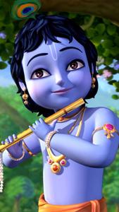 Krishna Phone Little Krishna Playing Flute krishna phone wallpaper
