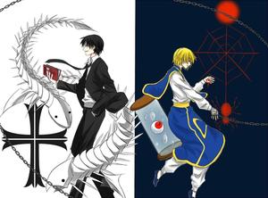 Kurapika and Chrollo, two powerful enemies in Hunter X Hunter hunter x hunter wallpaper