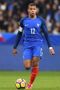Kylian Mbappe Front Kicking Pose