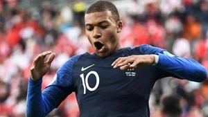 Kylian Mbappe Mouth Wide Open