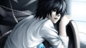 L Lawliet asleep in peaceful solitude anime boy wallpaper