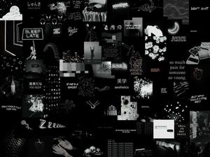 Landscape Collage Black Aesthetic Background black aesthetic wallpaper