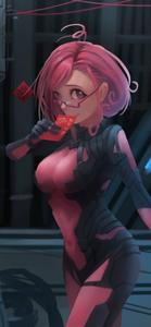 Latex Suit Cute Anime Girl iPhone cute anime girl iphone wallpaper