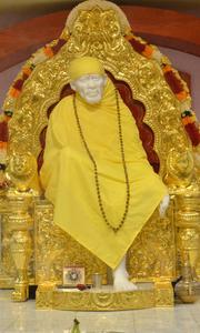 Lavish Gold Throne Sai Baba Phone sai baba phone wallpaper