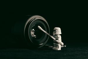 Lego Stormtrooper Ready for Action Wallpaper