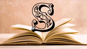 Letter S Over A Book letter s wallpaper