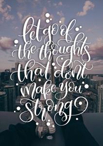 Letting Go Motivational Quote Lettering motivational wallpaper