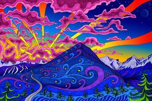 Life is like a kaleidoscope. trippy wallpaper