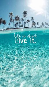 Life Is Short Quote Summer iPhone summer iphone wallpaper