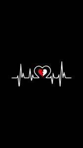 Lifeline Around Broken Heart Black broken heart black wallpaper