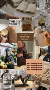 Light Academia That Girl Aesthetic Collage