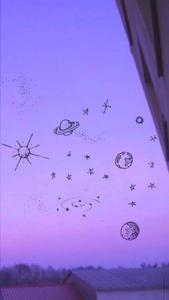 Light Purple Aesthetic Celestial Bodies light purple aesthetic wallpaper