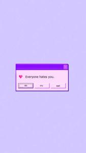Light Purple Aesthetic Computer Notification light purple aesthetic wallpaper