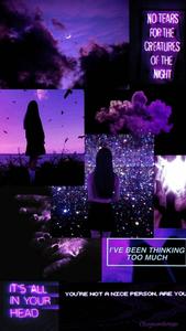 Light Purple Aesthetic Overthinking Collage light purple aesthetic wallpaper