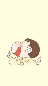Light Yellow Shinchan Aesthetic shinchan aesthetic wallpaper