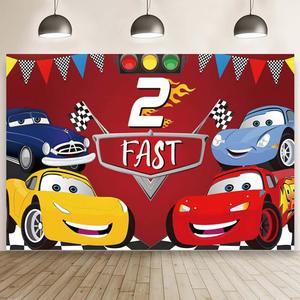 Lightning McQueen on the Race Track lightning mcqueen wallpaper