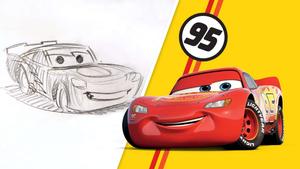 Lightning McQueen Racing on the Fast Track lightning mcqueen wallpaper