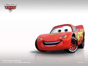 Lightning McQueen Racing on the Track lightning mcqueen wallpaper