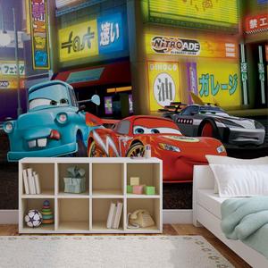 Lightning McQueen Racing on the Track lightning mcqueen wallpaper