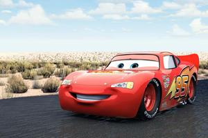 Lightning McQueen Racing Through the Scenic Route lightning mcqueen wallpaper
