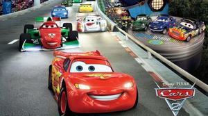 Lightning McQueen zooming on the race track lightning mcqueen wallpaper