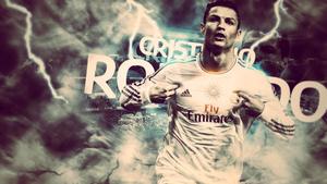 “Lightning Strikes For Ronaldo”  Wallpaper
