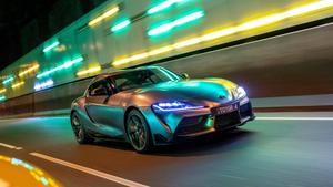 Lights Reflected At Toyota Supra Car toyota supra wallpaper