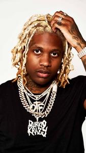 Lil Durk with Stylish Blonde Hair lil durk wallpaper