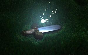 Link and the legendary Triforce from the Legend of Zelda legend of zelda wallpaper