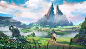 Link and the Triforce of Wisdom from The Legend of Zelda franchise legend of zelda wallpaper