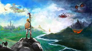 Link Exploring the Between Worlds in Legend of Zelda legend of zelda wallpaper