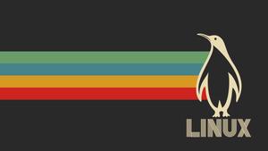 Linux Penguin And Rainbow Background linux wallpaper