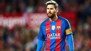 Lionel Messi, Captain of FC Barcelona, in a stunning action shot. messi wallpaper