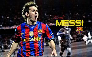 Lionel Messi Celebrates with FCB and Unicef messi wallpaper