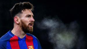 lionel messi is standing in front of smoke messi wallpaper