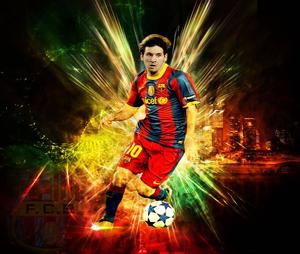 Lionel Messi Lights Up the City messi wallpaper
