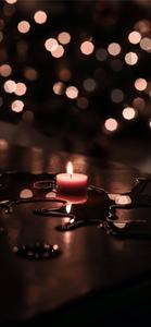 Lit Candle iPhone Dark iphone dark wallpaper