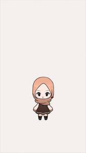 Little Girl Hijab Cartoon hijab cartoon wallpaper