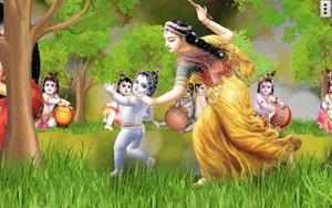 Little Krishna Dancing little krishna wallpaper