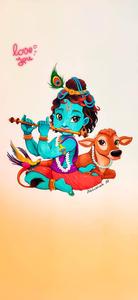 Little Krishna Musical Flute little krishna wallpaper