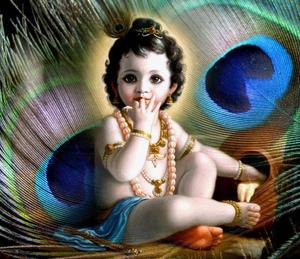 Little Krishna With Jewelries little krishna wallpaper