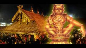 Lord Ayyappa On A Golden Temple lord ayyappa wallpaper