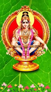 Lord Ayyappa On Leaf lord ayyappa wallpaper