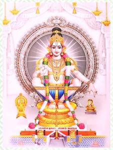 Lord Ayyappa On White Wall lord ayyappa wallpaper