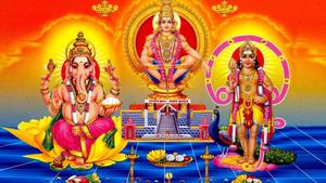 Lord Ayyappa Painting With Gods lord ayyappa wallpaper